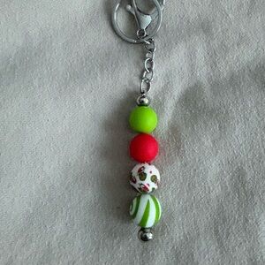 Colorful Beaded Keychain